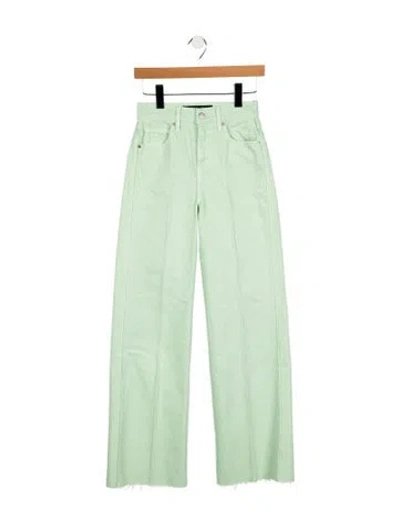 Pre-owned Veronica Beard High-rise Wide Leg Jeans W/ Tags In Green