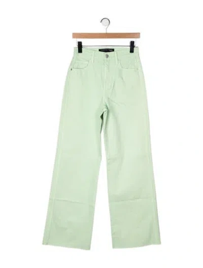 Pre-owned Veronica Beard High-rise Wide Leg Jeans W/ Tags In Green