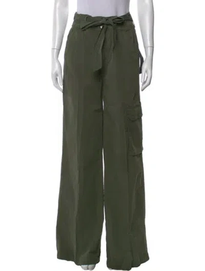 Pre-owned Veronica Beard High-rise Wide Leg Jeans W/ Tags In Green