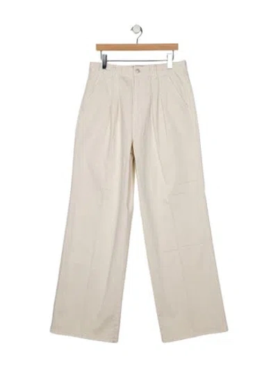 Pre-owned Veronica Beard High-rise Wide Leg Jeans W/ Tags In Neutral