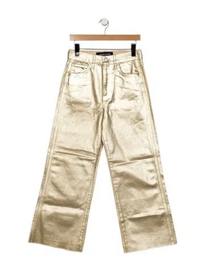 Pre-owned Veronica Beard High-rise Wide Leg Jeans W/ Tags In Neutral