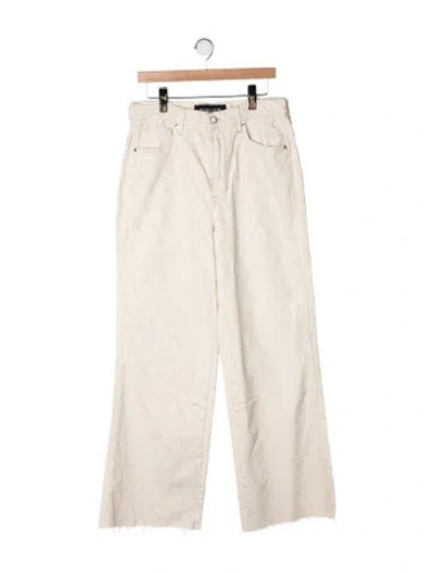 Pre-owned Veronica Beard High-rise Wide Leg Jeans W/ Tags In Neutrals