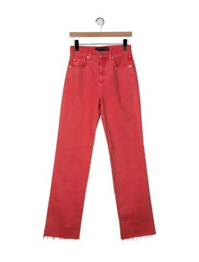 Pre-owned Veronica Beard High-rise Wide Leg Jeans W/ Tags In Orange