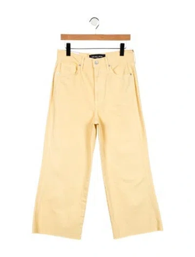 Pre-owned Veronica Beard High-rise Wide Leg Jeans W/ Tags In Yellow