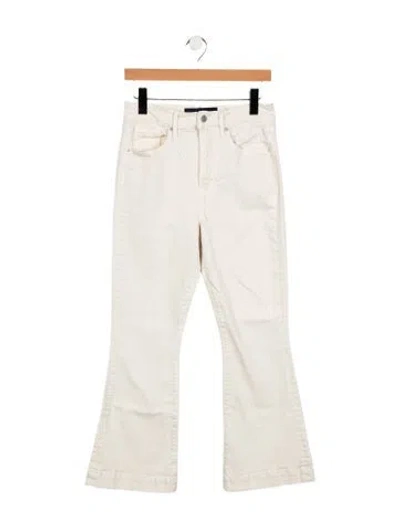 Pre-owned Veronica Beard High-rise Wide Leg Jeans In White