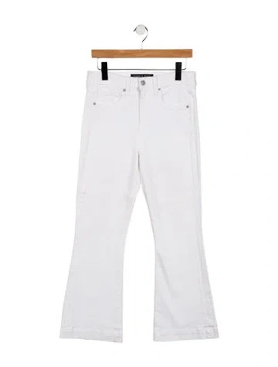 Pre-owned Veronica Beard High-rise Wide Leg Jeans In White