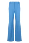 Veronica Beard Lightweight High-waist Palazzo Pants In Blue