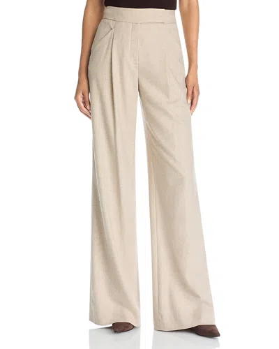 Veronica Beard Holt High Rise Wide Leg Pants In Neutral