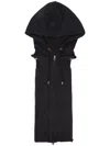 Veronica Beard Hooded Wool-blend Dickey In Black
