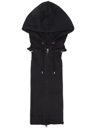 VERONICA BEARD SLEEVELESS HOODIE,COREFTY5055BLK12184536