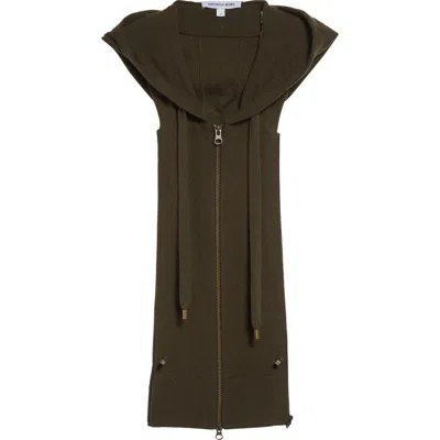Veronica Beard Hooded Wool & Cashmere Dickey In Green