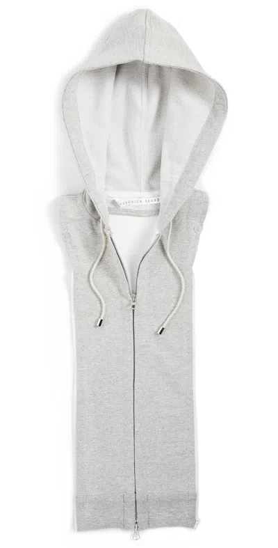 VERONICA BEARD HOODIE DICKEY HEATHER GREY