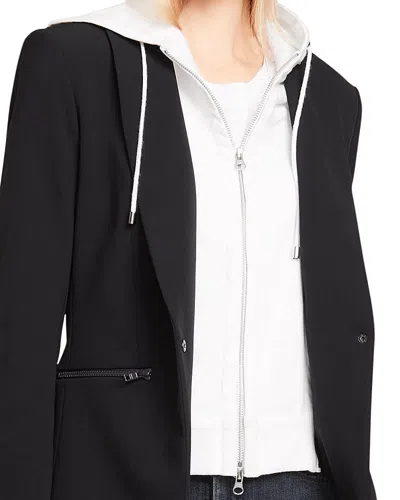 Veronica Beard White Hooded Cotton Dickey