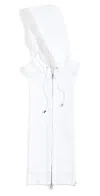 Veronica Beard White Hooded Cotton Dickey