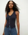 Veronica Beard Hoorne Tank In Navy