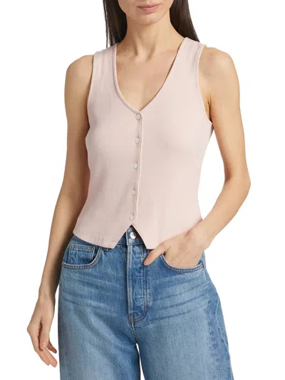 Veronica Beard Hoorne Top In Pink Clay