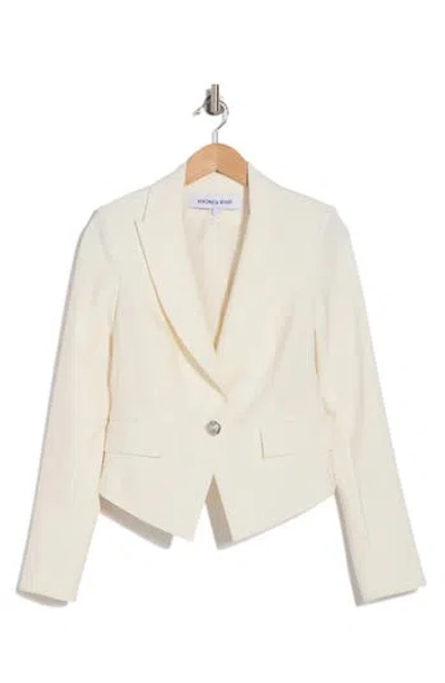 Veronica Beard Hosanna Crop Dickey Jacket In Off-white