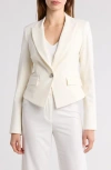 Veronica Beard Hosanna Crop Dickey Jacket In Off-white