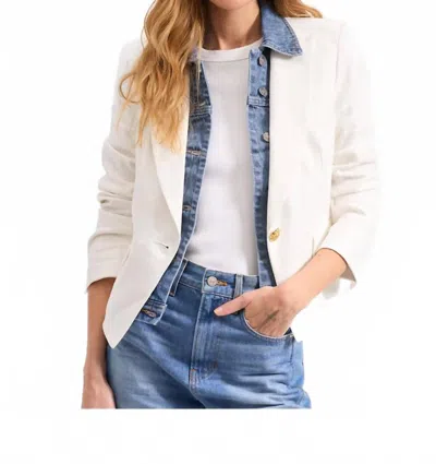 Veronica Beard Hosanna Dickey Jacket In White
