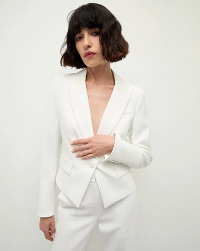 Veronica Beard Hosanna Dickey Jacket In Off-white