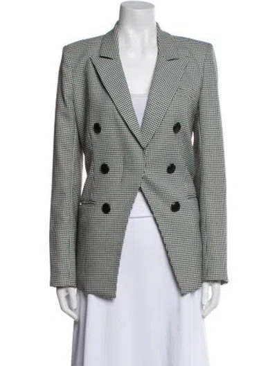 Pre-owned Veronica Beard Houndstooth Print Blazer In Multi