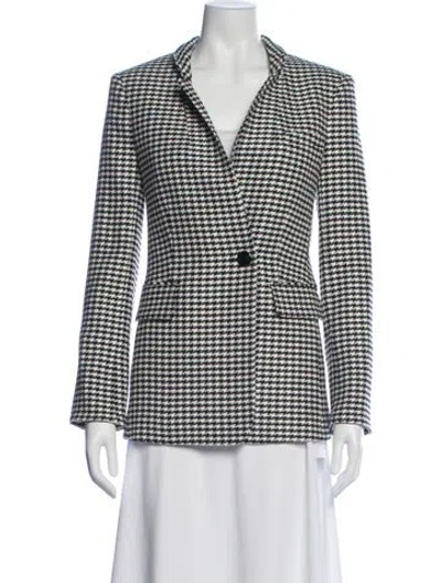 Pre-owned Veronica Beard Houndstooth Print Blazer W/ Tags In Multi