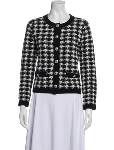 Pre-owned Veronica Beard Houndstooth Print Jacket In Multi