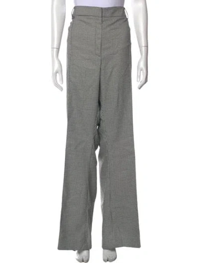 Pre-owned Veronica Beard Houndstooth Print Wide Leg Pants W/ Tags In Multi