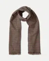 Veronica Beard Houndstooth Wool Scarf In Multi