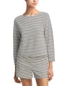 Veronica Beard Hovey Striped Top In Multi
