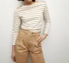 Veronica Beard Hovey Oberteil Aus Baumwoll-jersey Mit Streifen In Multi