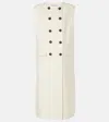 Veronica Beard Sleeveless Long Vest In White