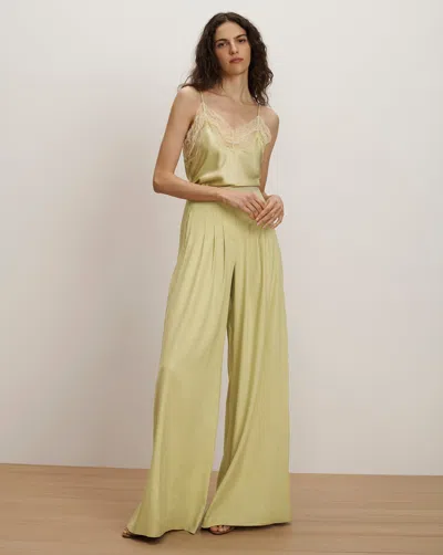 Veronica Beard Hoyt Wide-leg Pant In Green