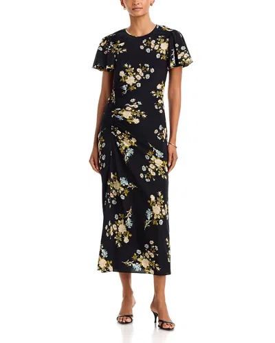 Veronica Beard Huntleigh Midi Dress In Black