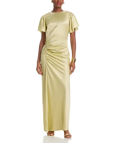 Veronica Beard Huntleigh Ruched Dress In Green