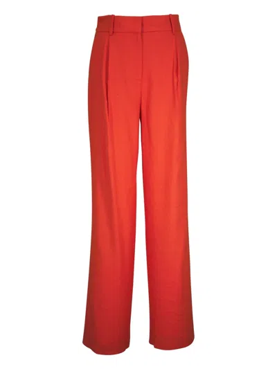 Veronica Beard Hyser Pleated Wide-leg Trousers