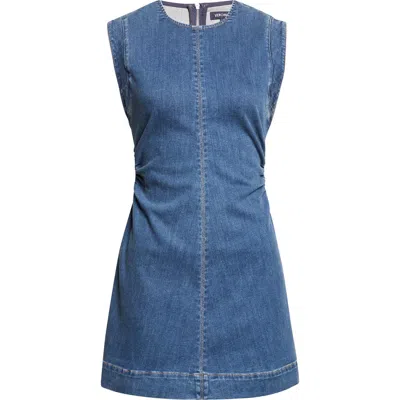 Veronica Beard Imara Denim Minidress In Blue