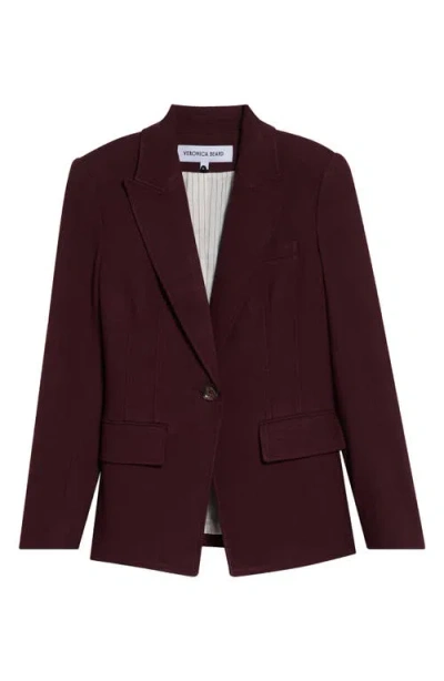 Veronica Beard Isaac Dickey Blazer In Burgundy