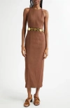 Veronica Beard Isla Open Midriff Dress