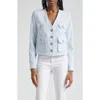 Veronica Beard Isola Tailored Jacket In Blue Mist