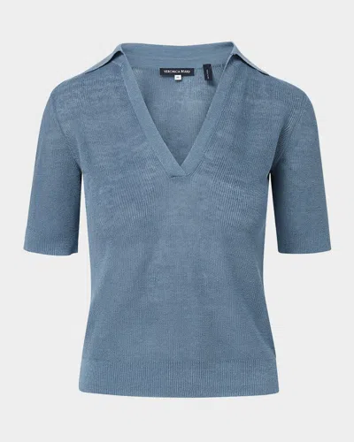 Veronica Beard Issa Knit Polo Shirt
