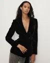 Veronica Beard Issel Velvet Jacket In Black