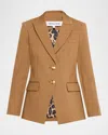 Veronica Beard Izara Dickey Jacket In Brown