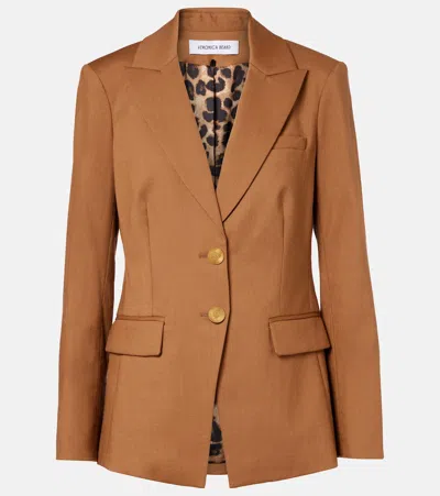 Veronica Beard Izara Wool Blazer In Brown