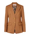 Veronica Beard Izara Wool Blazer In Brown