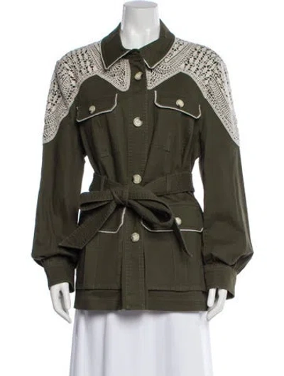 Pre-owned Veronica Beard Jacket In Green