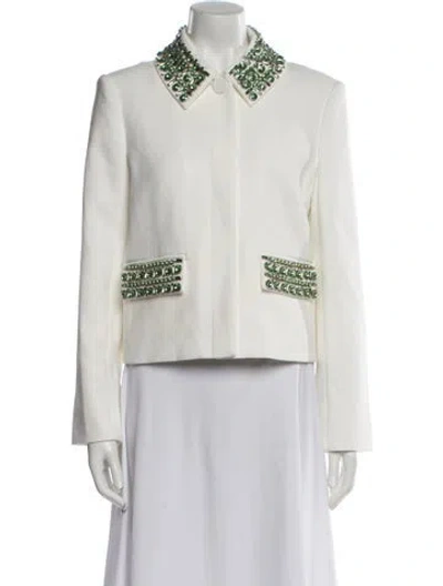 Pre-owned Veronica Beard Jacket In White