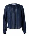 Veronica Beard Jaha Top In Marine In Blue