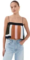 Veronica Beard Janie Top Dove Multi In Multi