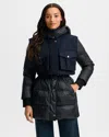 Veronica Beard Jarvis Layered Puffer Coat In Blue